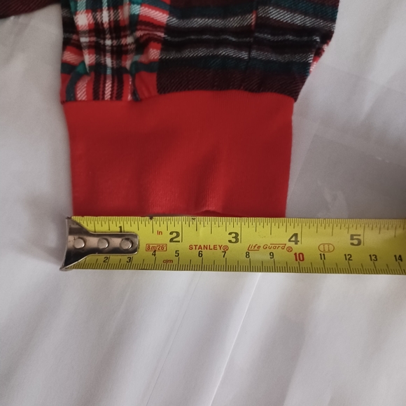 Simple Treasures Christmas Pajama Bottoms/ Sleep Pants Red/Green Plaid Small 4-6 - Picture 9 of 12